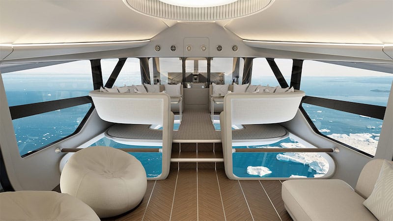 Projekt wnętrza kabiny – sterowiec Airlander