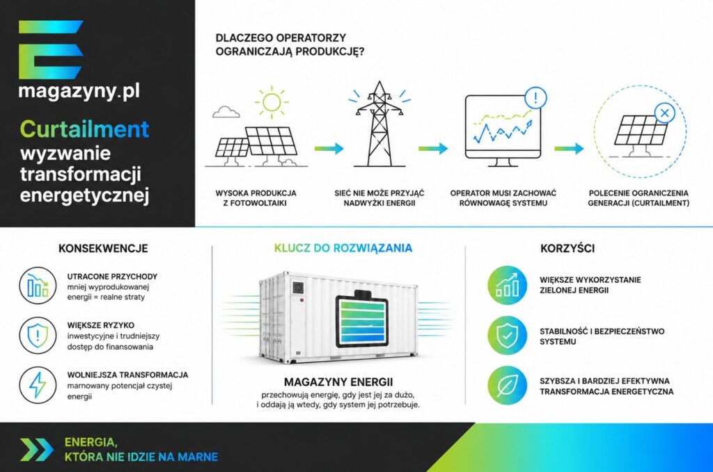Dlaczego curtailment staje się największym wyzwaniem transformacji energetycznej?