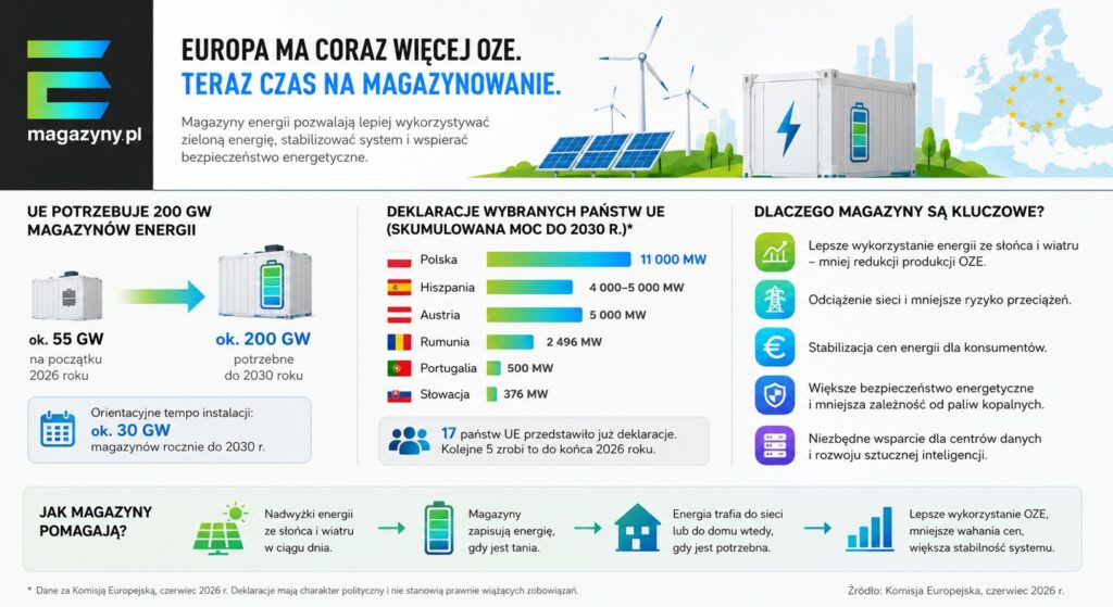 Plany UE na magazyny energii