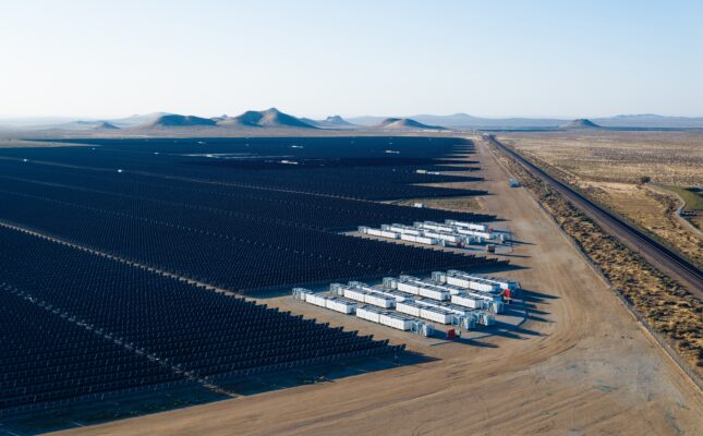 Wizualizacja projektu fotowoltaiczno-bateryjnego Parque Fotovoltaico Antofagasta 1 w Chile