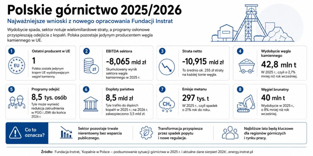 Polskie górnictwo w liczbach