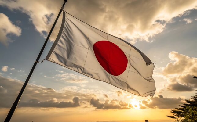 Wielkoskalowy kontenerowy magazyn energii BESS na terenie stacji elektroenergetycznej w Japonii.